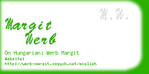 margit werb business card